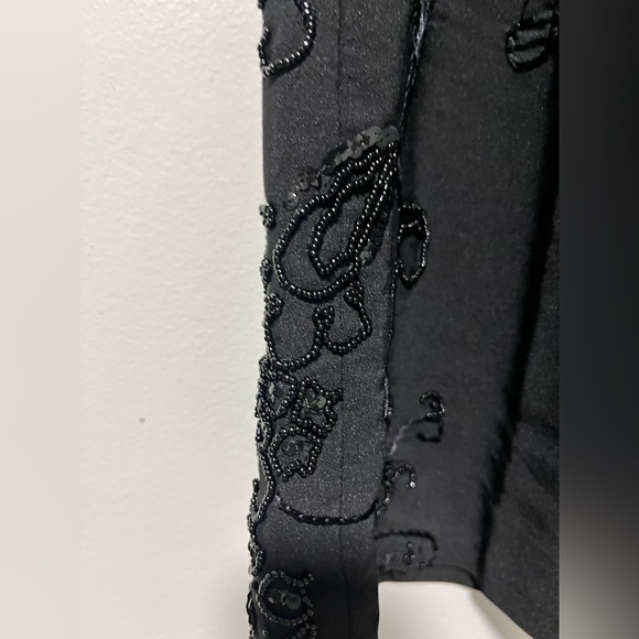 Smart Set Women’s Black Beaded Straight Pants – Size 9 - Picture 4 of 13